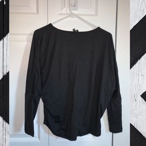 Black Loose Longsleeve blouse